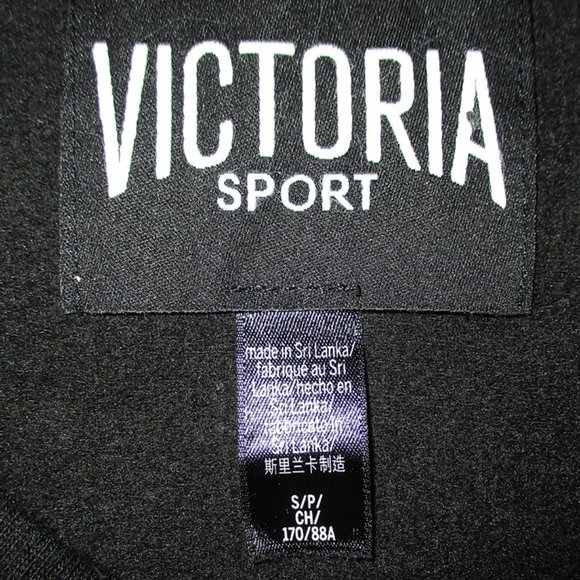 Victoria Sport Sweatshirt Logo Border Cuffs Small - Picture 6 of 6